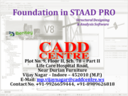 Primavera,  Staad Pro,  Pro/E,  ANSYS at CADD Centre Indore Vijay Nagar