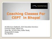 Coaching Classes For CEPT  in Bhopal